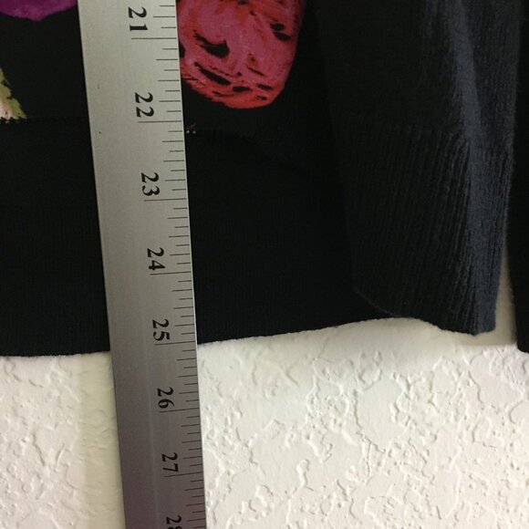 Anthropologie Moth Snapshot Floral Print Silk Knit Blend Blouse Size S/P - Picture 12 of 13